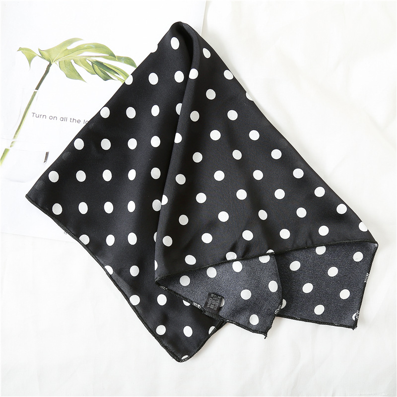 Silk Tie Woven - 50x50 Square Scarf Hair Tie Band