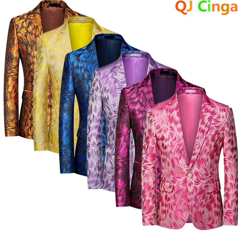 Red men's long-sleeved suit ja - Men Formal Wear Purple 리뷰 및 가격