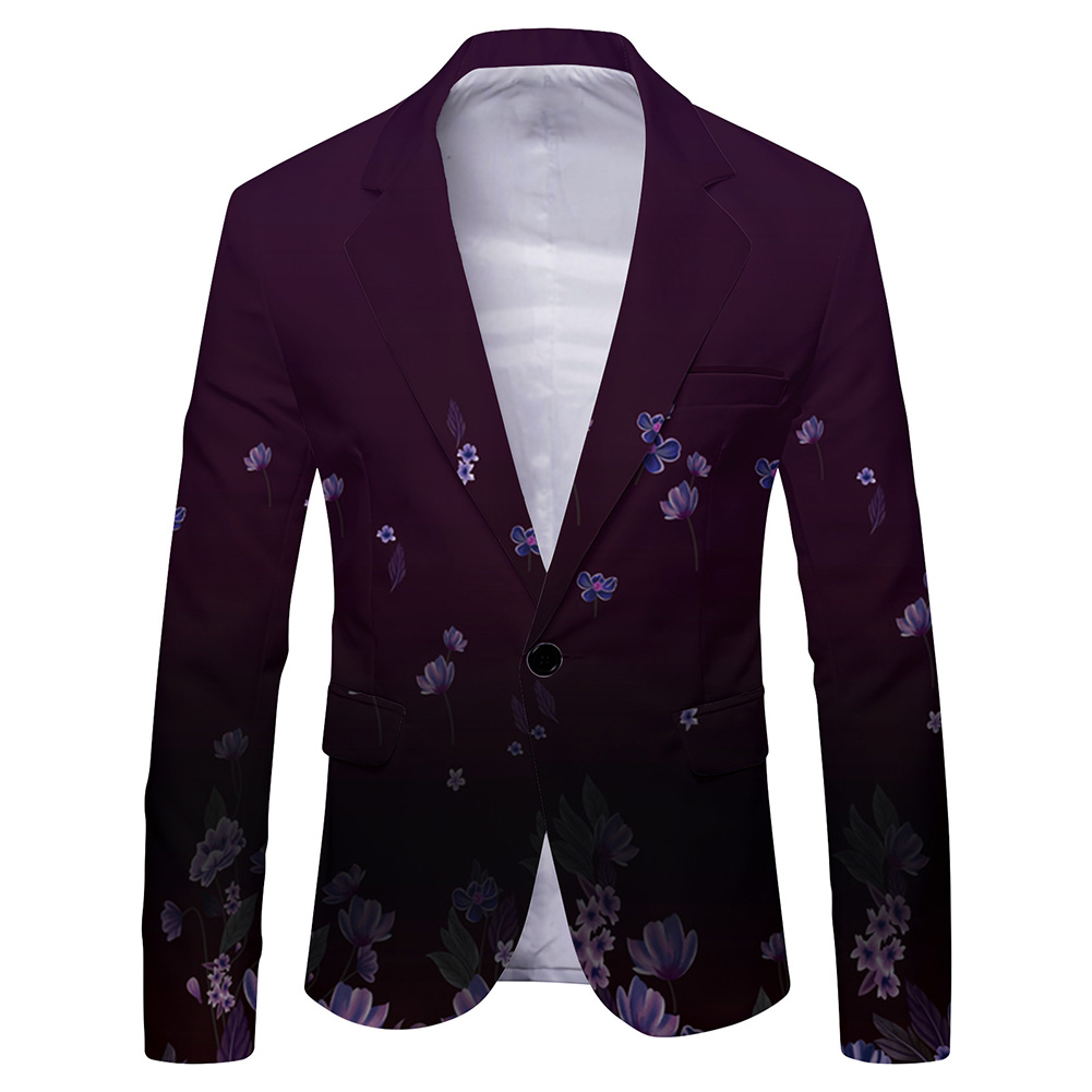 Men\'s Fashionable Printed Bla - Mens Formal Look 리뷰 및 가격