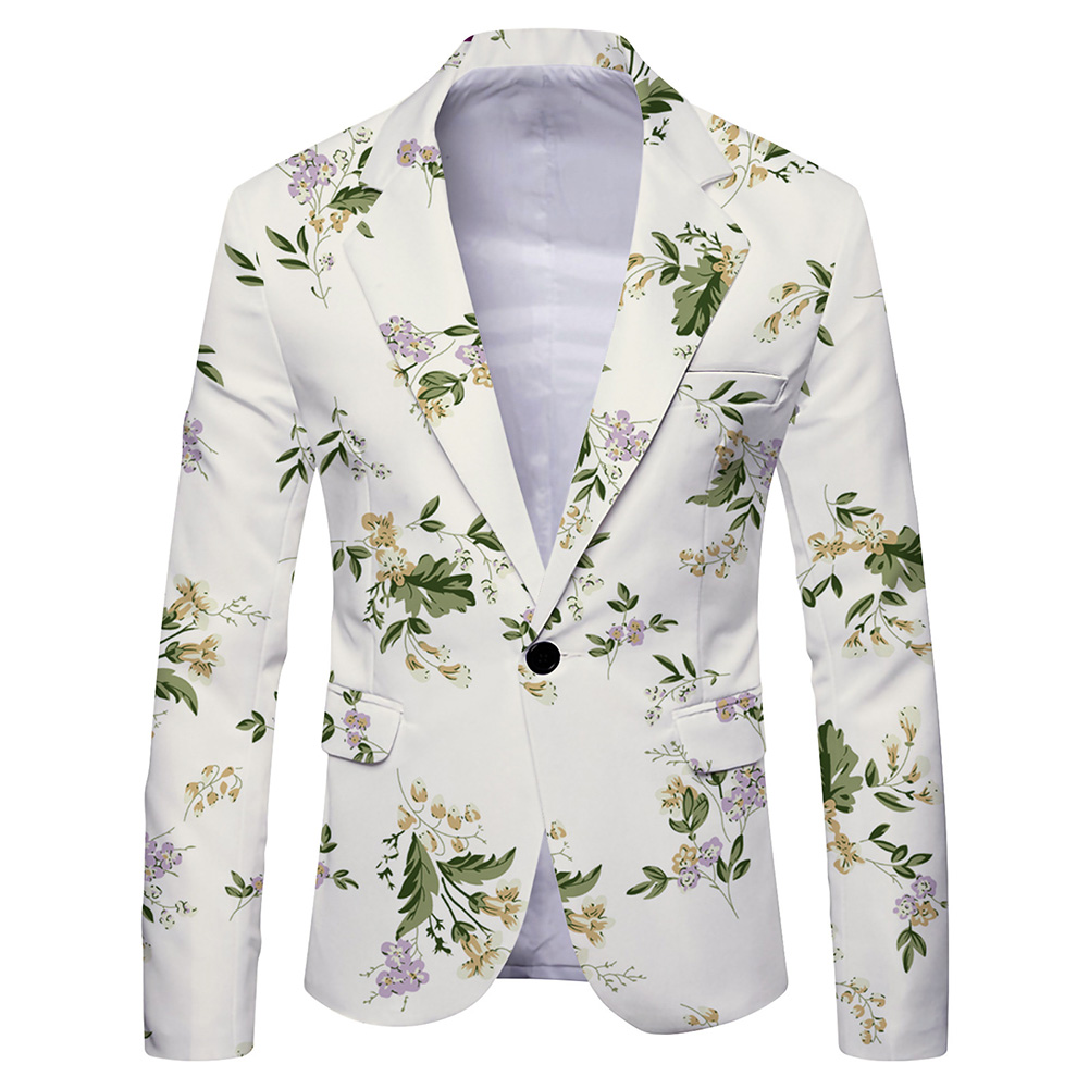Men\'s Fashionable Printed Bla - Mens Formal Look 리뷰 및 가격