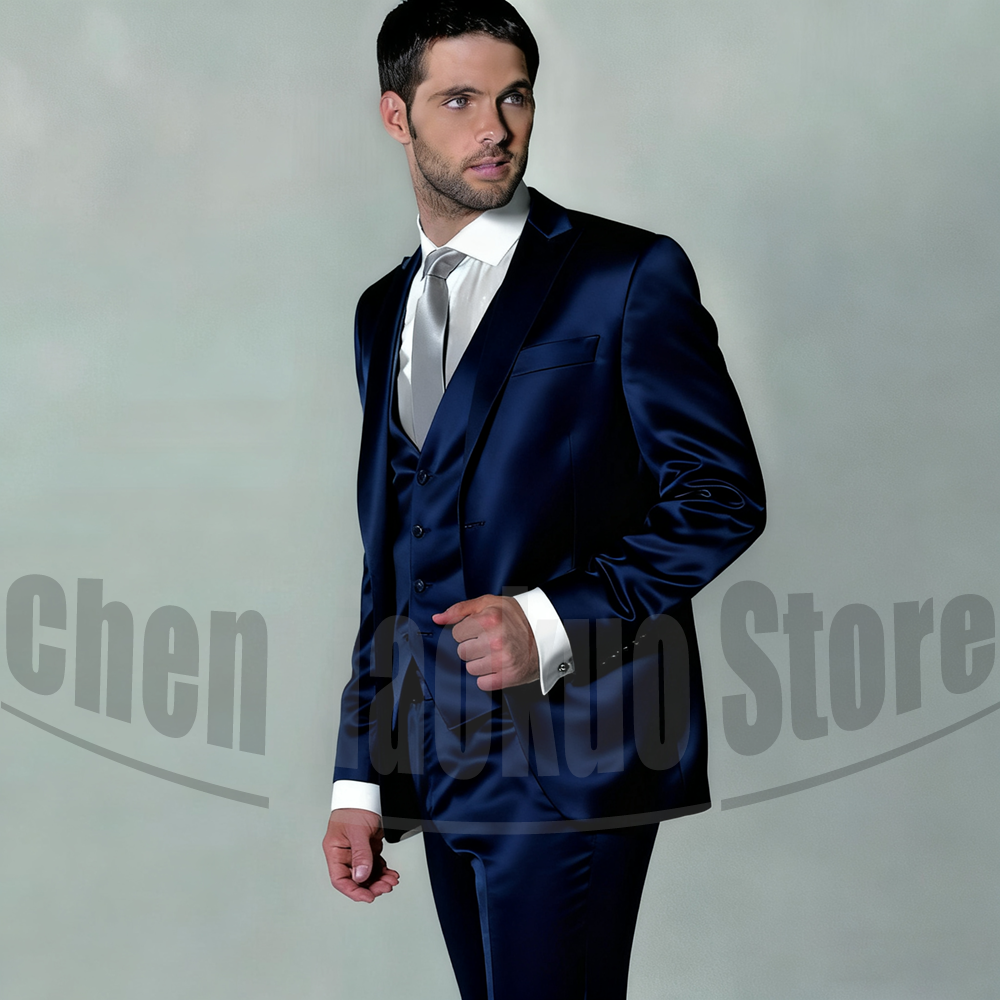 Men's Satin Three Piece Suit S - Men'S Formal Evening Wear 리뷰 및 가격