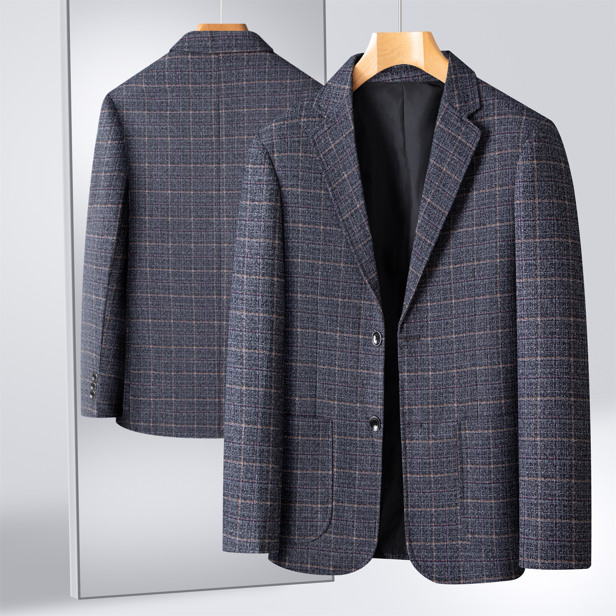 Striped Suit Men's Plaid Suit  - Large Men Formal Wear 리뷰 및 가격