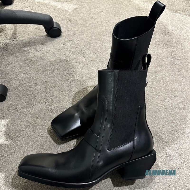 Square Toe Men's Black Leather - Men'S Formal Style 리뷰 및 가격