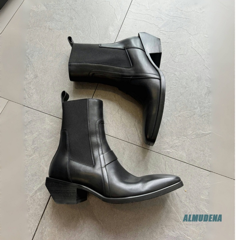 Square Toe Men's Black Leather - Men'S Formal Style 리뷰 및 가격