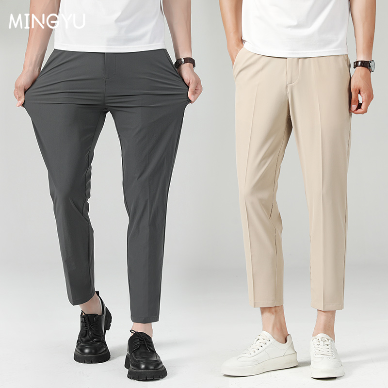 New Summer Thin Suit Pants Men - Men'S Formal Style 리뷰 및 가격