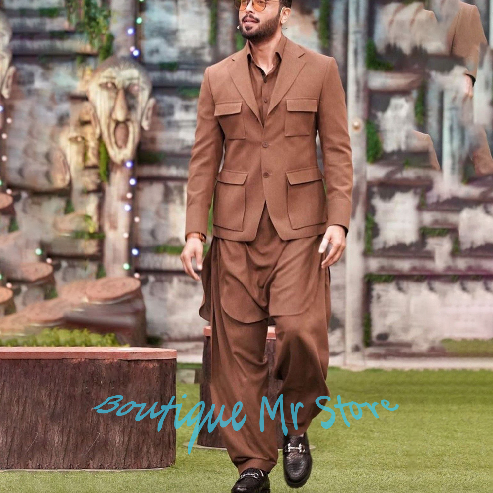 Men's Brown Multi-Pocket Suits - Men'S Formal Ethnic Wear 리뷰 및 가격