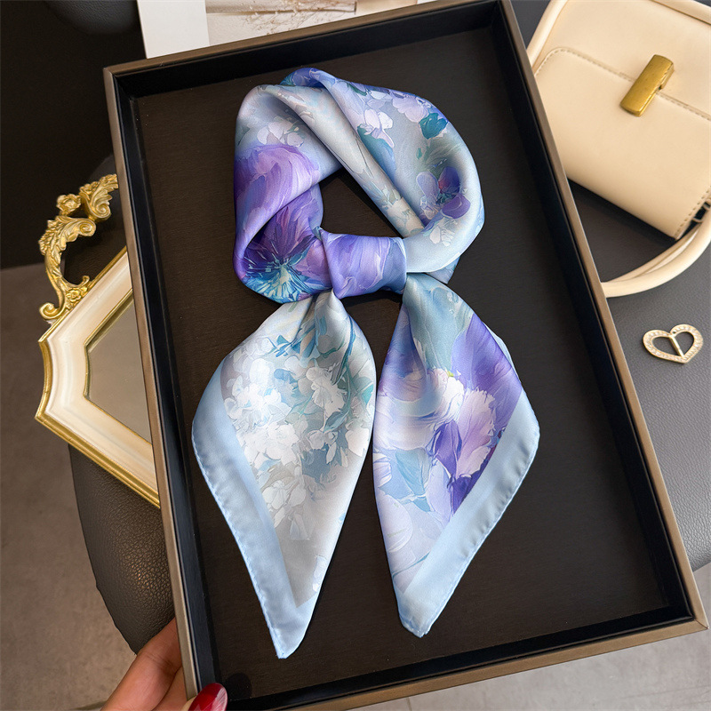 2026 New Floral Print Silk Squ - Silk Tie Woven 리뷰 및 가격