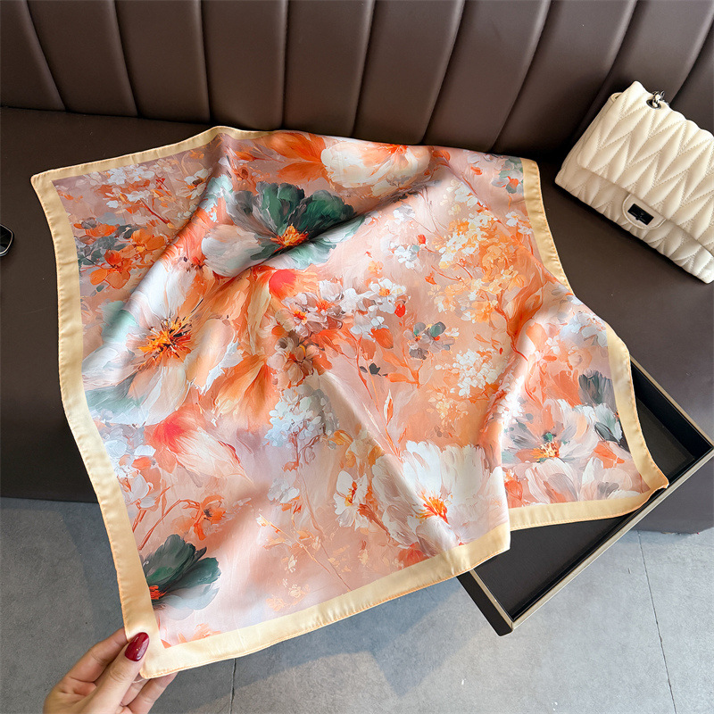 2026 New Floral Print Silk Squ - Silk Tie Woven 리뷰 및 가격