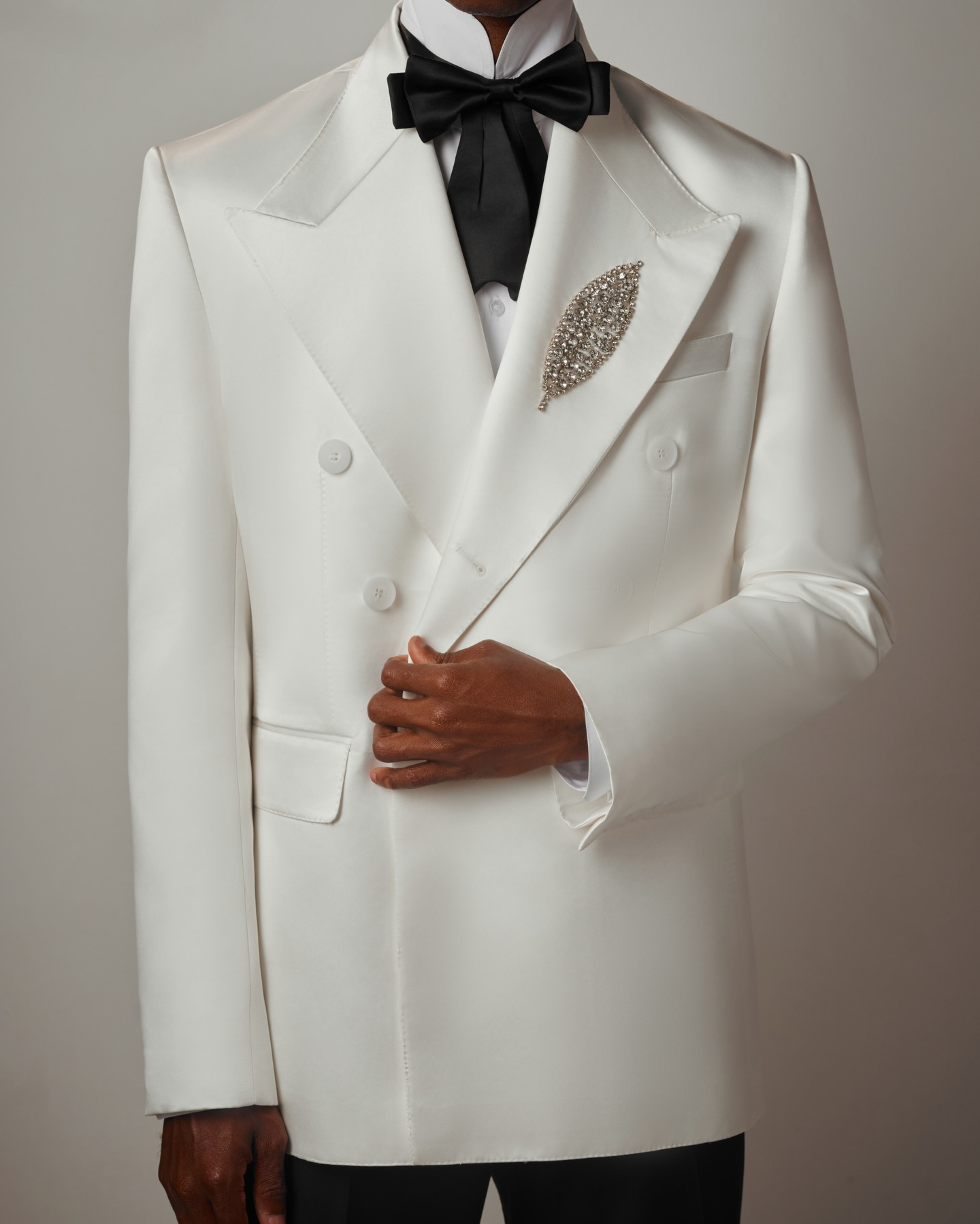 White Men Suit Set 2 Pcs Blaze - Men Formal Wear With Coat 리뷰 및 가격