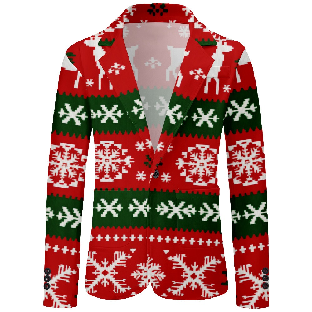 Men's Festive Xmas Casual Blaz - Men Formal Wear With Coat 리뷰 및 가격