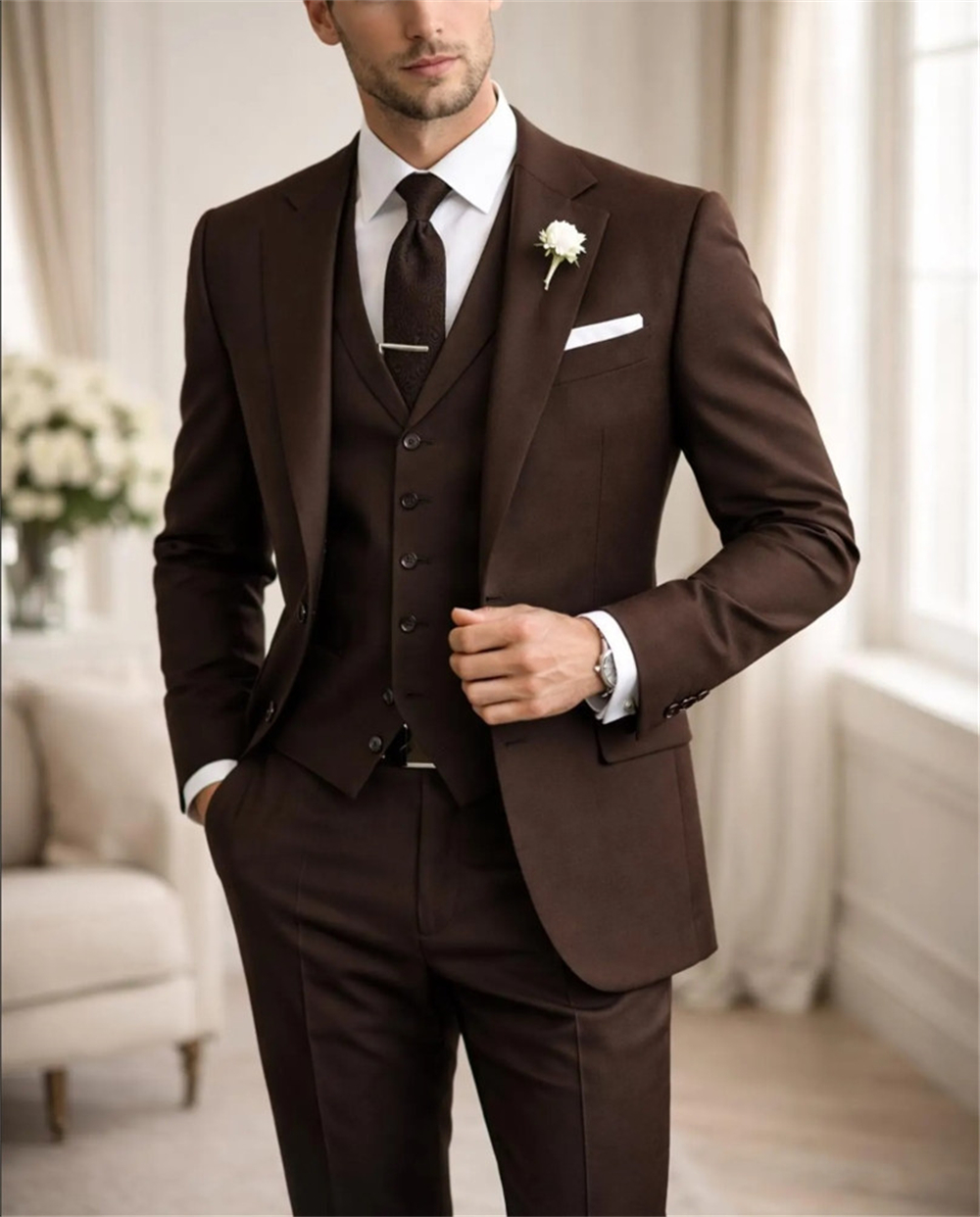Tailor Made Coffee  Men’s Suit - Elegant Formal Men'S Wear 리뷰 및 가격