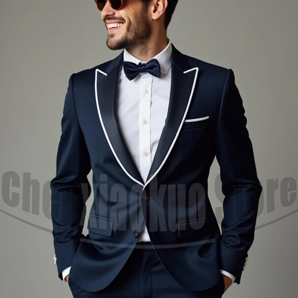 Men Suits Fashion Peak Lapel S - Men'S Formal Evening Wear 리뷰 및 가격