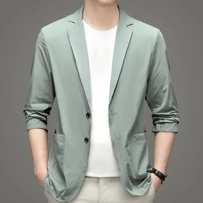 New Summer Men Thin Blazers Bu - Men Formal Wear With Coat 리뷰 및 가격