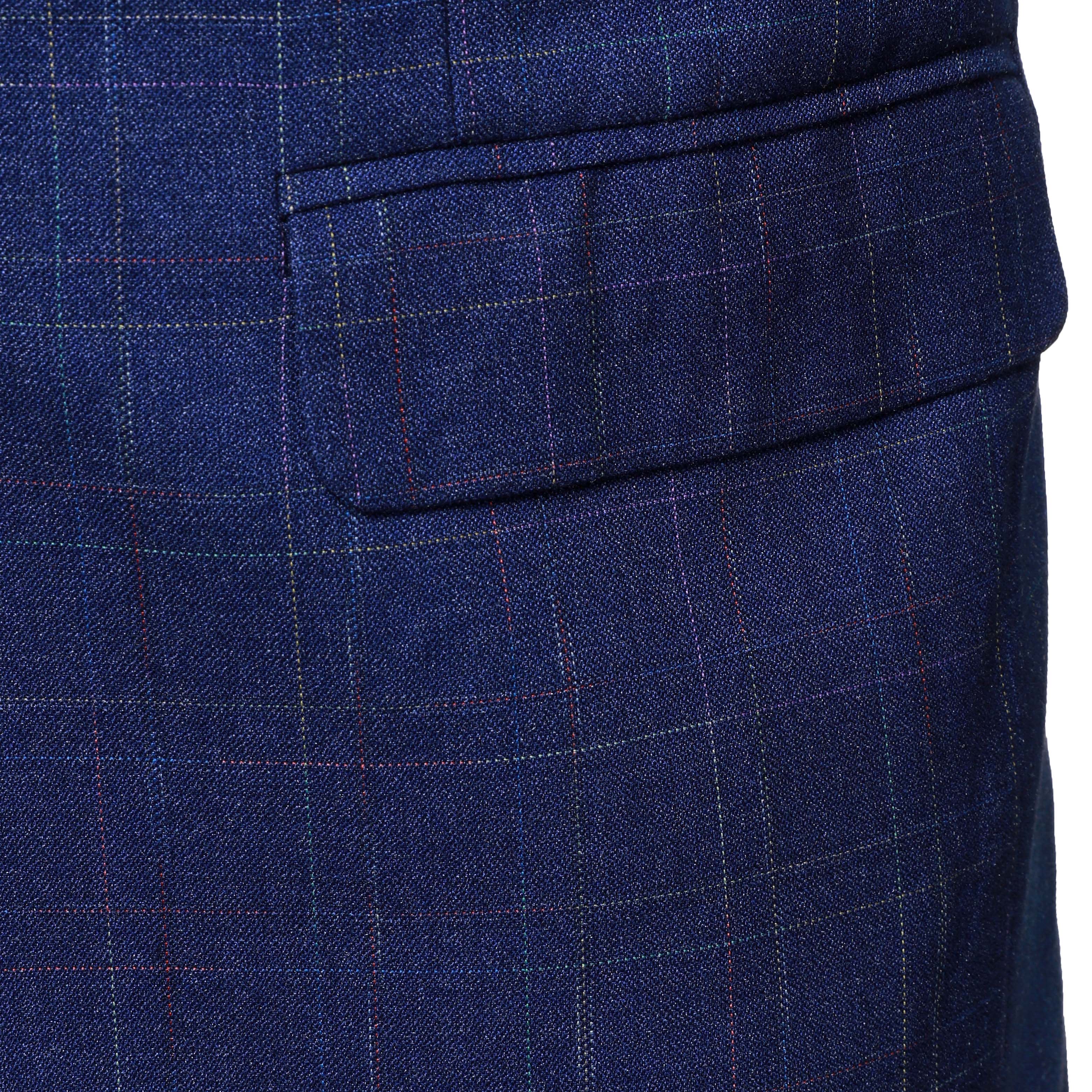 New Spring Men Blue Plaid Blaz - Men Formal Wear With Coat 리뷰 및 가격