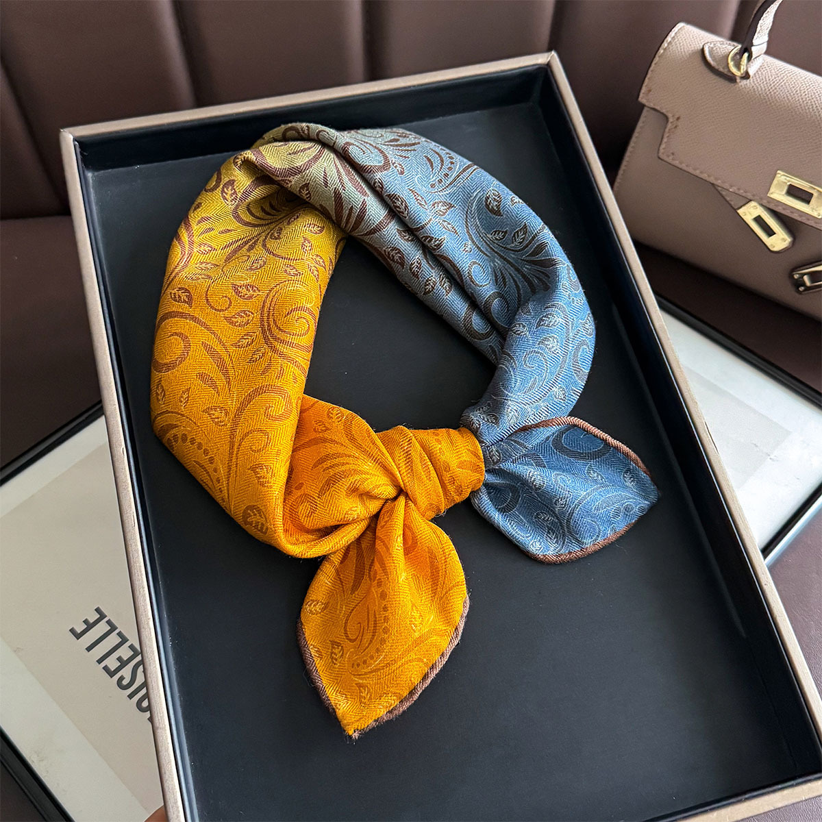 82% Wool 18% Real Silk Scarf N - Silk Tie Woven 리뷰 및 가격