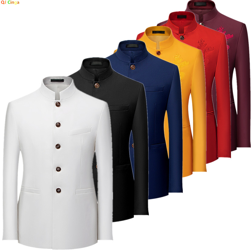 2026 Men's Chinese Style Long  - Men Formal Wear With Coat 리뷰 및 가격