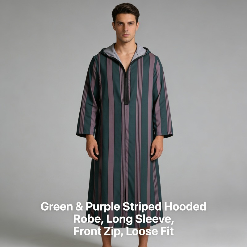 Long Muslim Robe Hoodie Ethnic - Men'S Formal Ethnic Wear 리뷰 및 가격