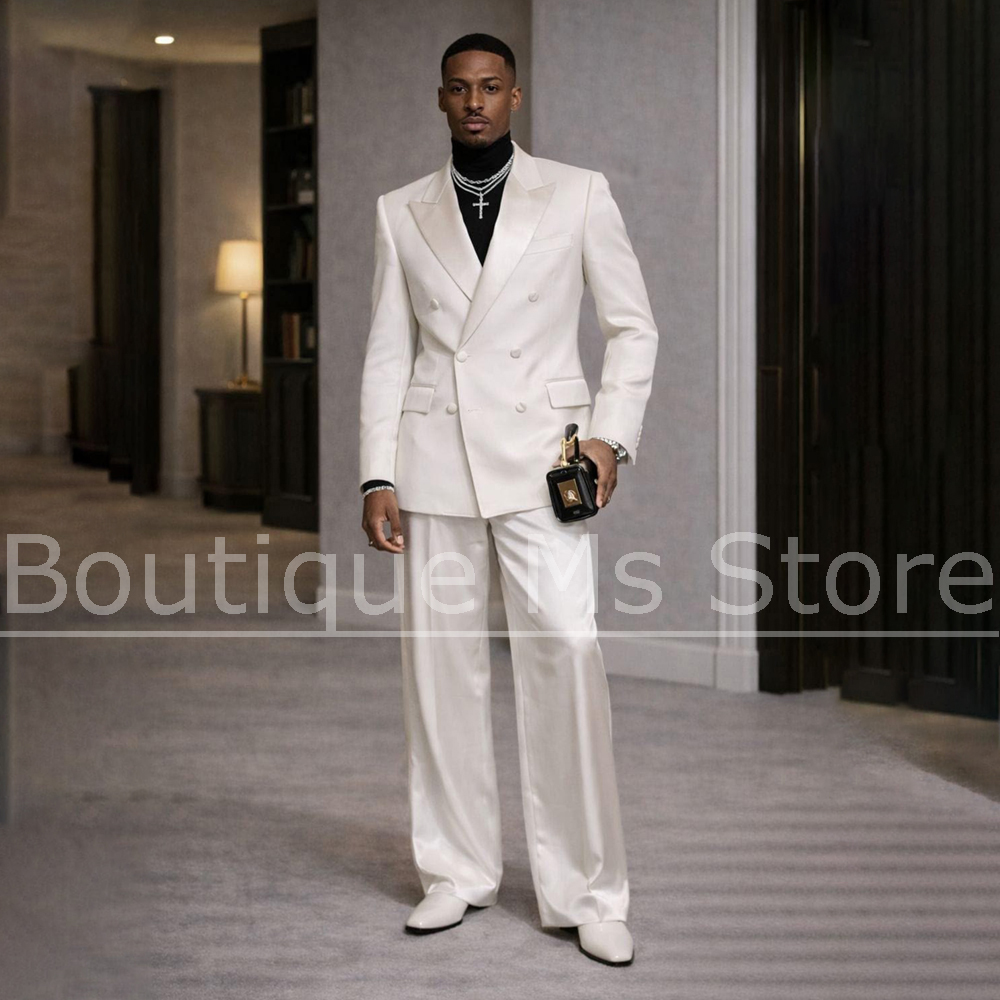 Men's White Satin Suit 2 Piece - Men'S Formal Evening Wear 리뷰 및 가격