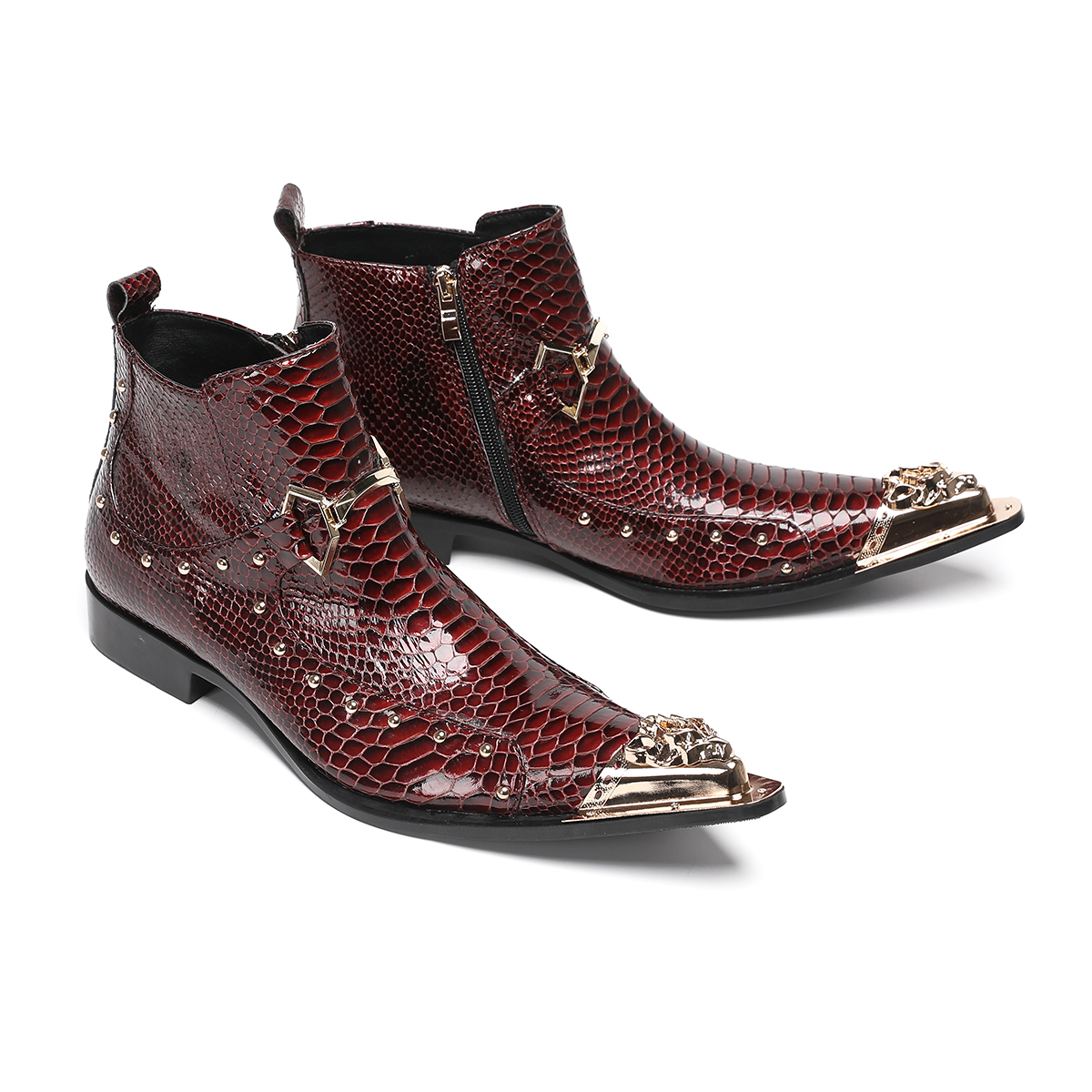 Fashion Metal Pointed Toe Genu - Men'S Formal Style 리뷰 및 가격