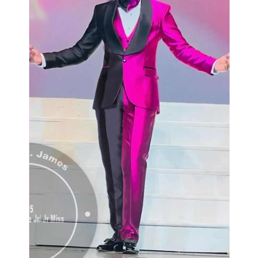 Chic Two Tone Satin Men Suits  - Men'S Formal Evening Wear 리뷰 및 가격