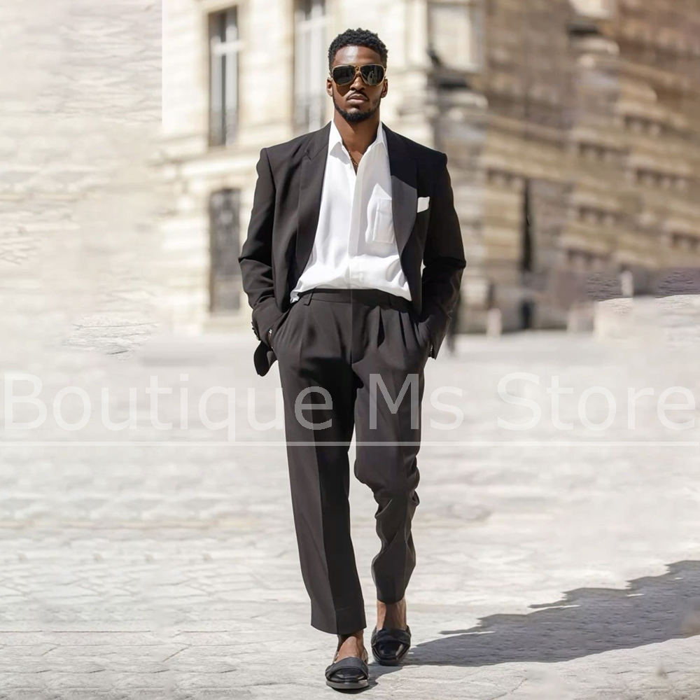 Dark Brown Men's Suit 2 Piece  - Men'S Formal Evening Wear 리뷰 및 가격