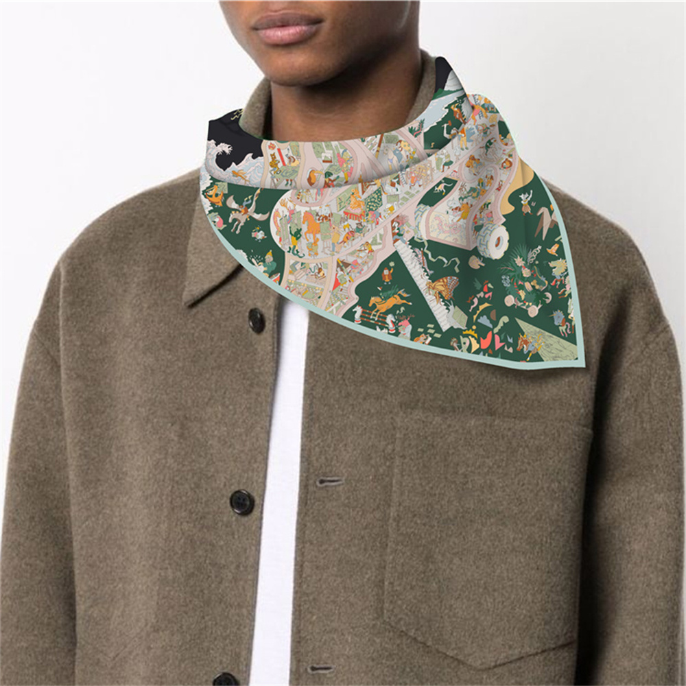 Twill Silk Scarf Woman Fashion - Silk Tie Woven 리뷰 및 가격