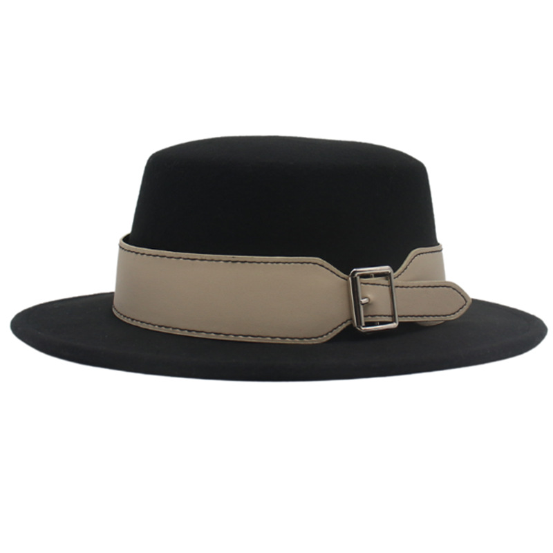 Felt Flat Top Fedora Hat with  - Mens Formal Look 리뷰 및 가격