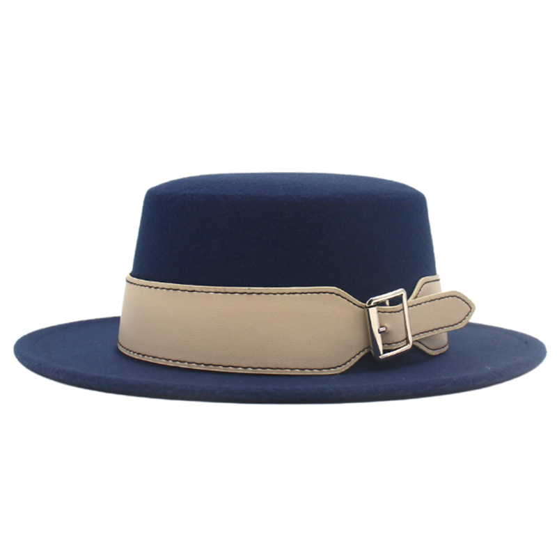 Felt Flat Top Fedora Hat with  - Mens Formal Look 리뷰 및 가격