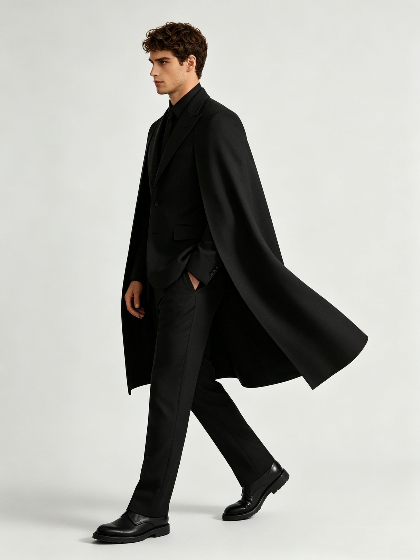 Designer Black Wrap Men Suit S - Men Formal Wear With Coat 리뷰 및 가격