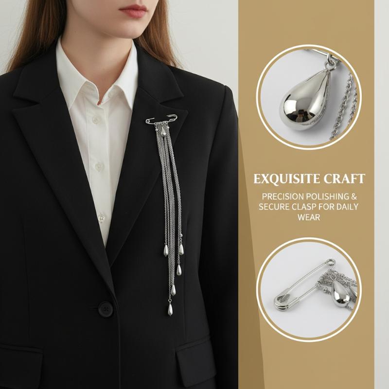 Elegant Water Droplet-tassel B - Mens Formal Look 리뷰 및 가격