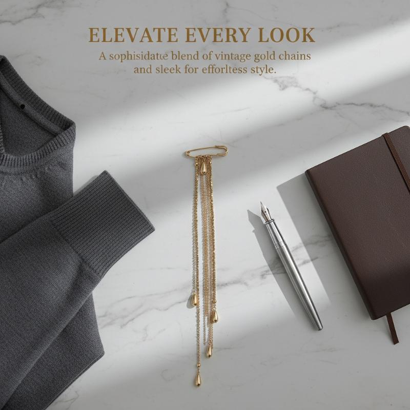 Elegant Water Droplet-tassel B - Mens Formal Look 리뷰 및 가격