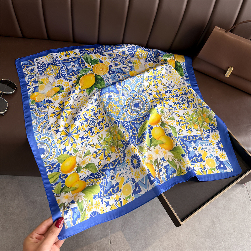 2026 New Fruit Print Silk Squa - Silk Tie Woven 리뷰 및 가격