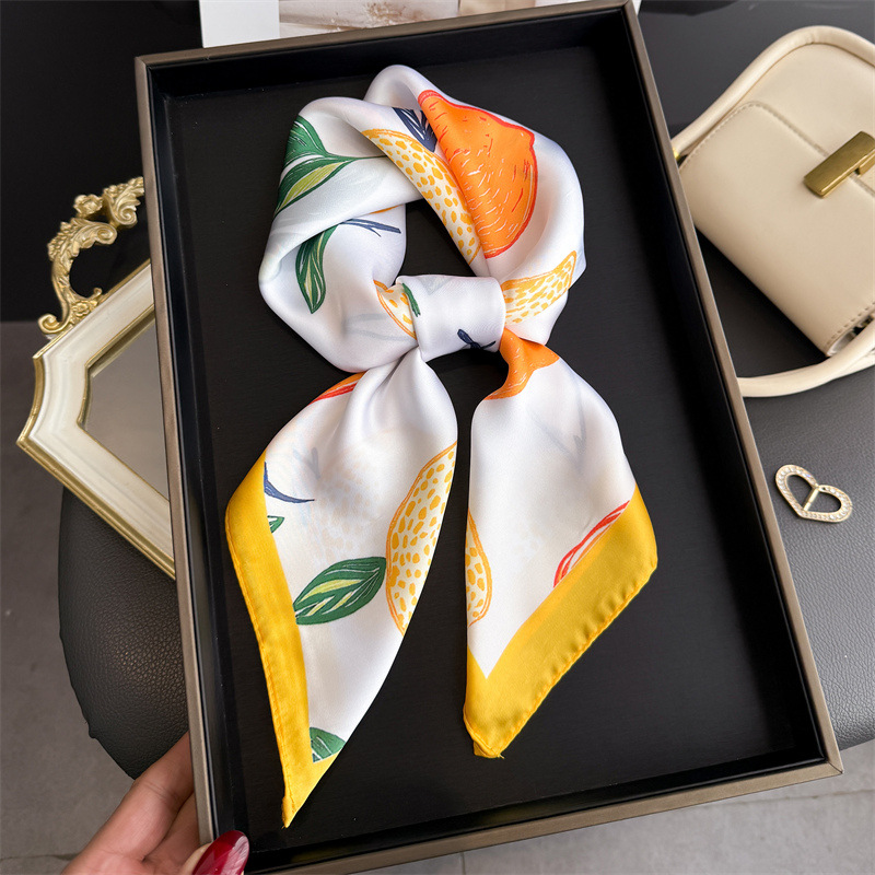 2026 New Fruit Print Silk Squa - Silk Tie Woven 리뷰 및 가격