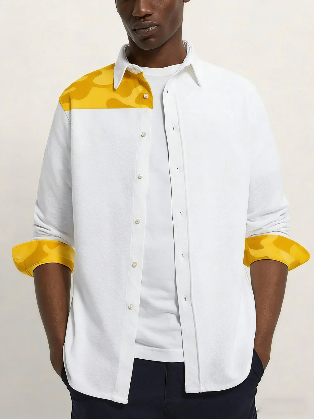 Men's Simple Fashion Long Slee - Large Men Formal Wear 리뷰 및 가격