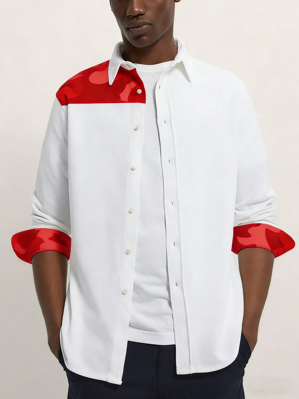 Men's Simple Fashion Long Slee - Large Men Formal Wear 리뷰 및 가격