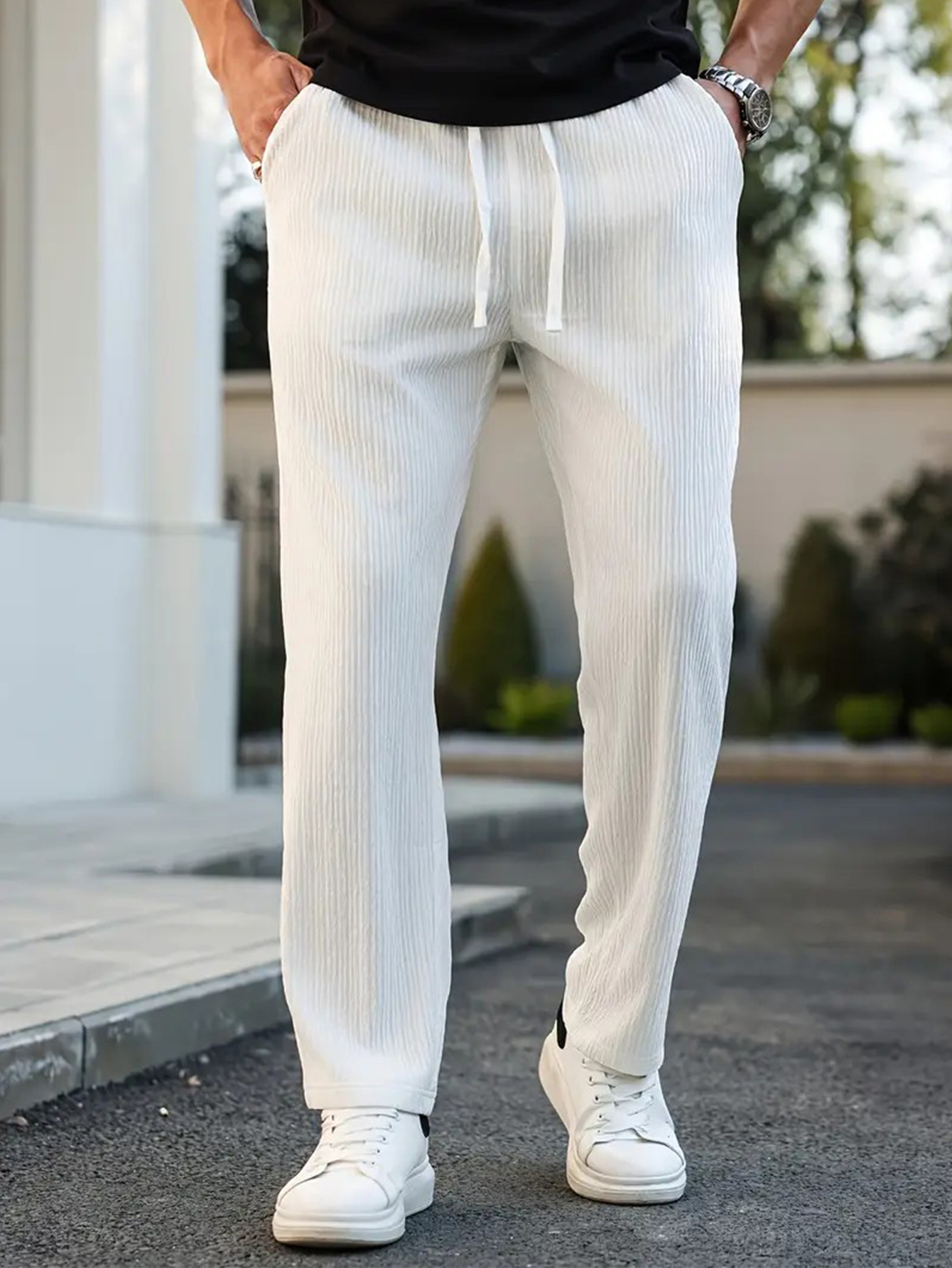 Men's Solid Color Pocket Strip - Men'S Formal Style 리뷰 및 가격