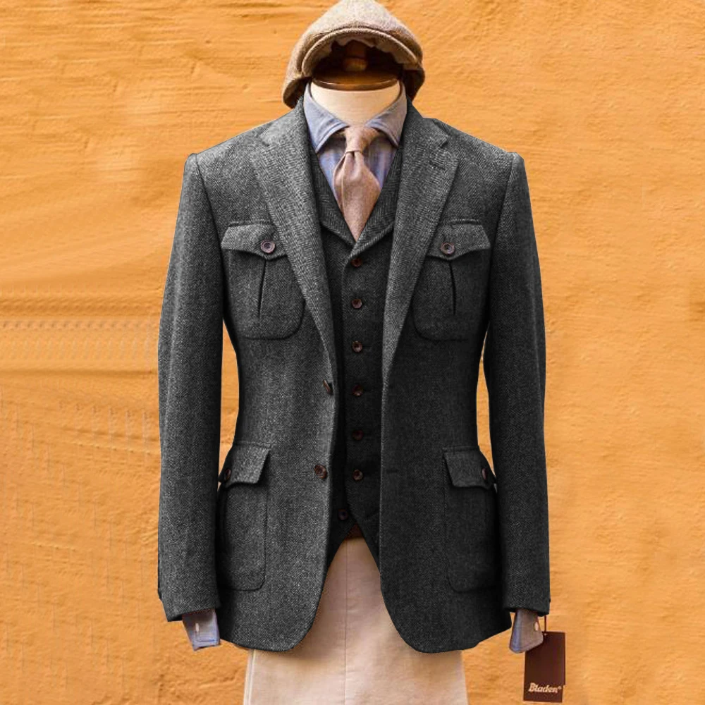Men's Suit Herringbone Formal  - Mens Formal Look 리뷰 및 가격