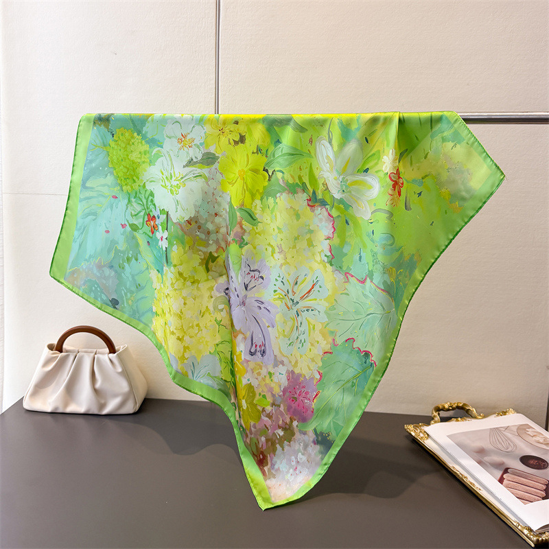 70*70cm Square Silk Scarf for  - Silk Tie Woven 리뷰 및 가격