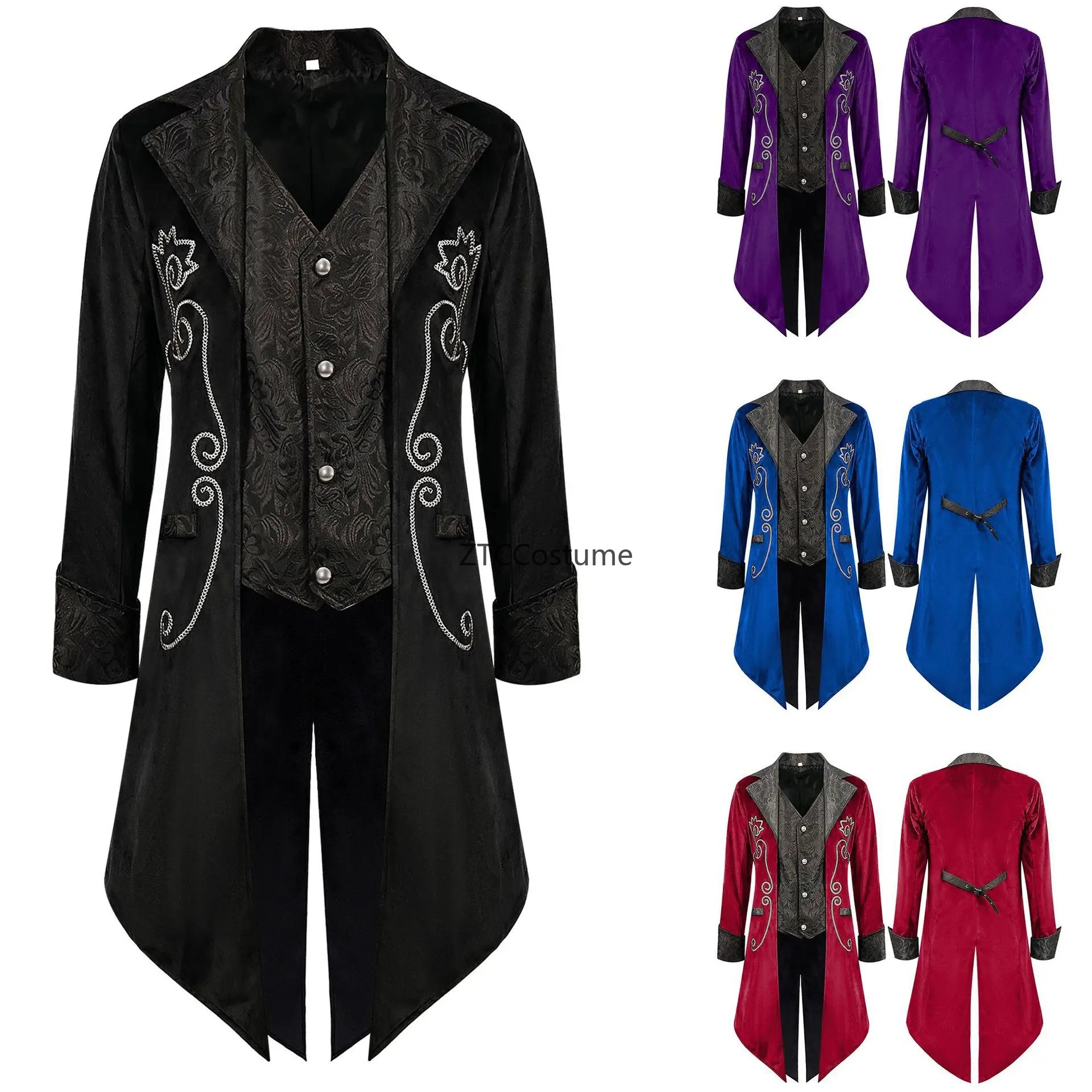 Steampunk Victorian Tailcoat M - Men'S Medieval Formal Wear 리뷰 및 가격
