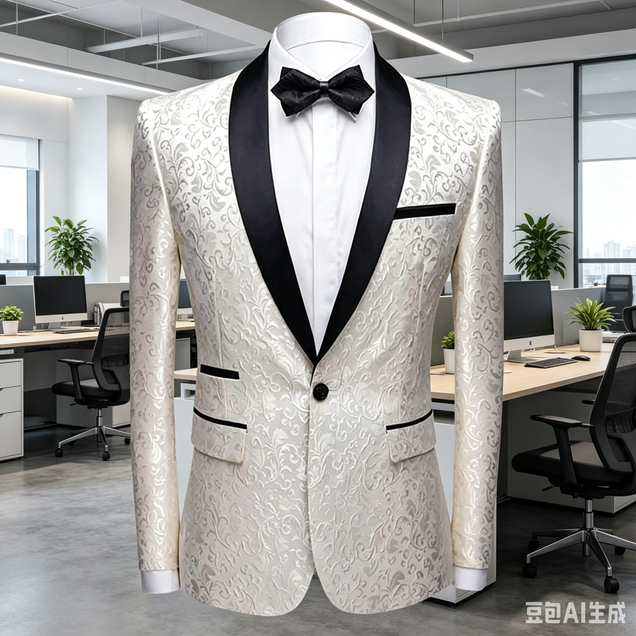 White Jacquard Wedding Men Sui - Men Formal Wear With Coat 리뷰 및 가격