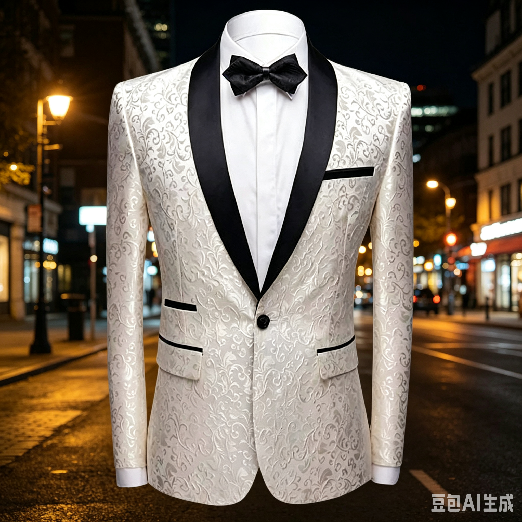 White Jacquard Wedding Men Sui - Men Formal Wear With Coat 리뷰 및 가격