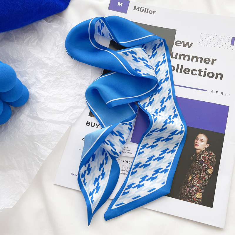 Klein blue silk scarf new chec - Silk Tie Woven 리뷰 및 가격