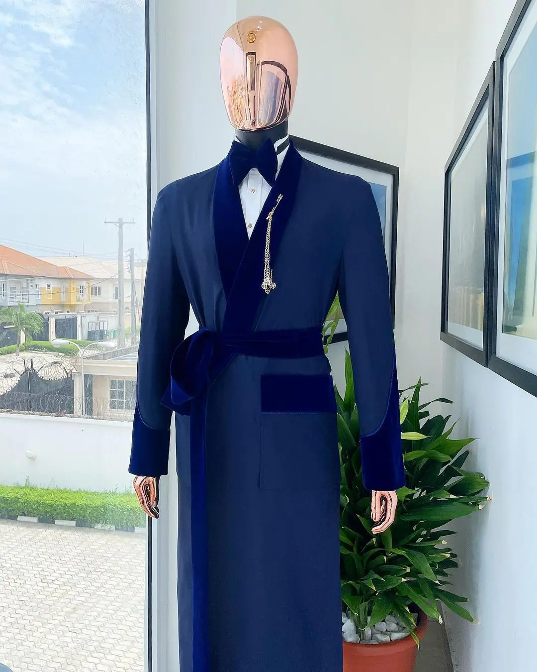 Tailor Made Royal Blue Men Sui - Men Formal Wear With Coat 리뷰 및 가격