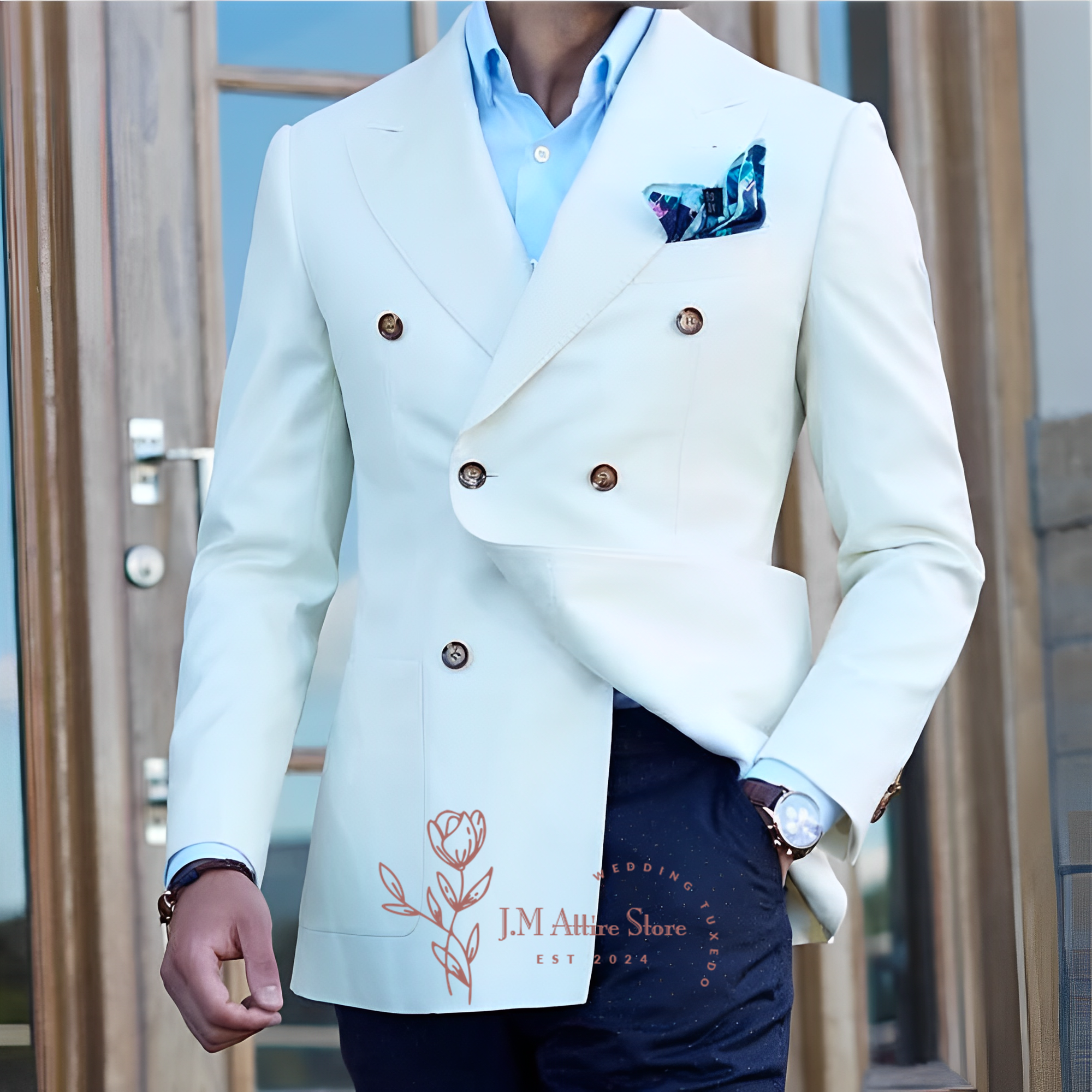 Elegant white men's suit jacke - Men'S Formal Wear In Winter 리뷰 및 가격