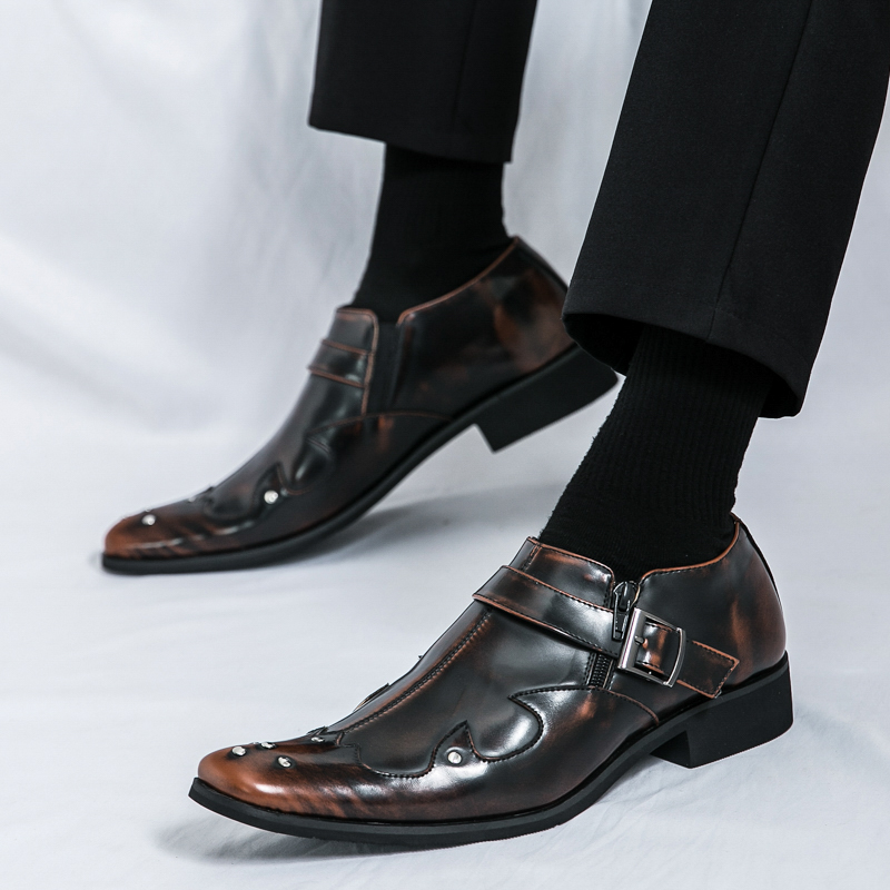 38-46 Men Business Brogue Shoe - Men Formal Wear Purple 리뷰 및 가격