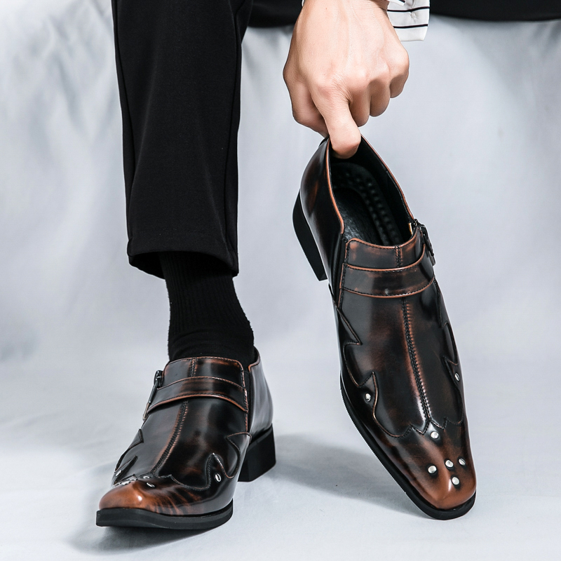38-46 Men Business Brogue Shoe - Men Formal Wear Purple 리뷰 및 가격